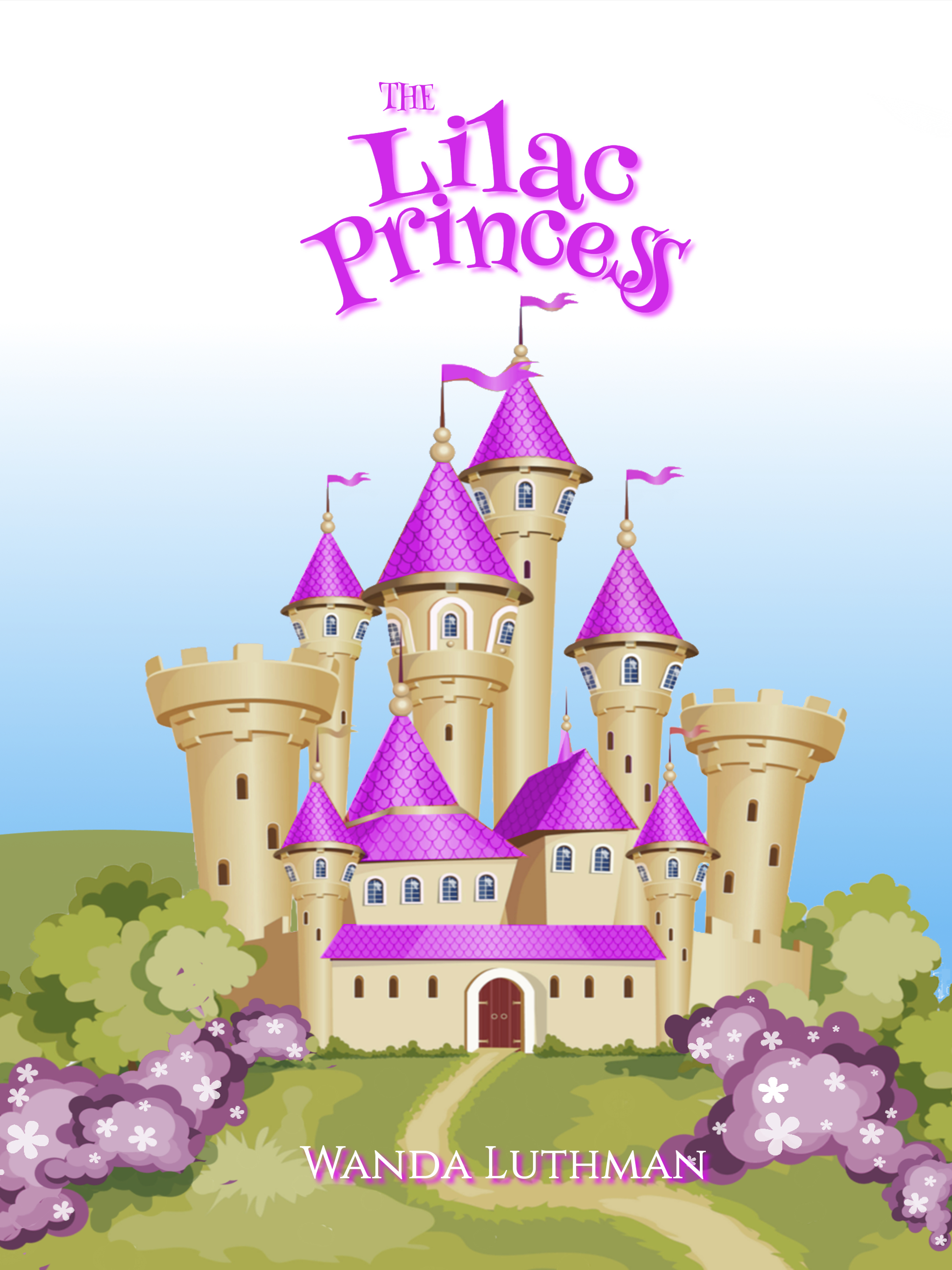 The Lilac Princess NEW Book Cover with a castle and lilacs